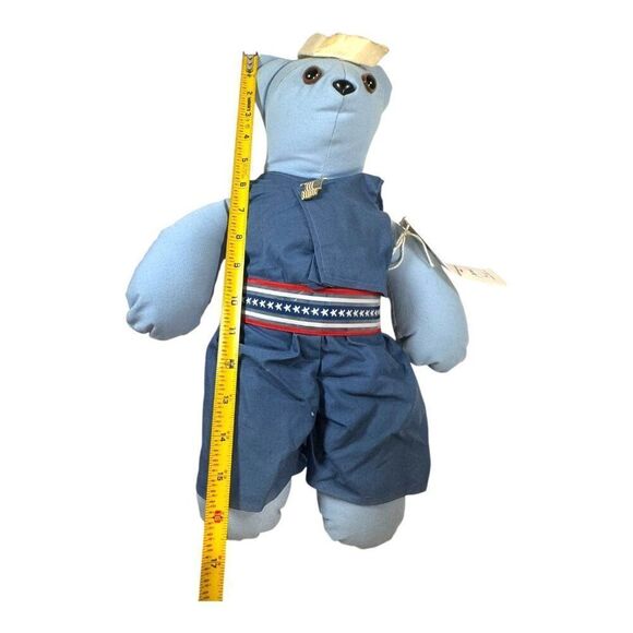 Sunshine Bears Plush "Radd" Blue Teddy Star-Spangled Sailor Boy Outfit & Tag - Picture 5 of 5